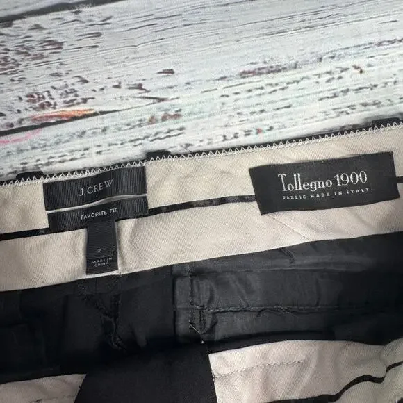 J. Crew Favorite Fit Wool Pants Tollegno 1900 Made in Italy Size 2 - Picture 3 of 4